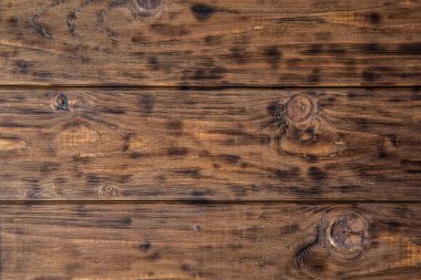 Kaba bir doku ve düğüm ile yaşlı kahverengi kurulları