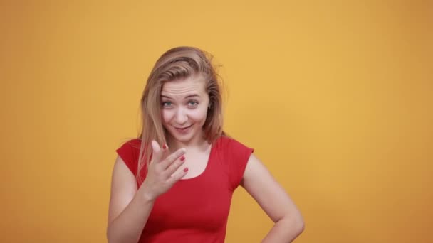 Blonde girl farts