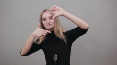 Eller fotoğraf çerçevesi, parmaklar çerçeve mesafesi, fotoğraf tabelası