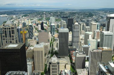 Seattle Şehir Merkezi 'nin Muhteşem Manzarası