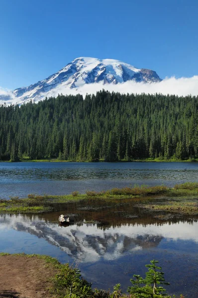 Reflection Lakes Mount Rainier National Park Washington Usa — Stock Photo, Image