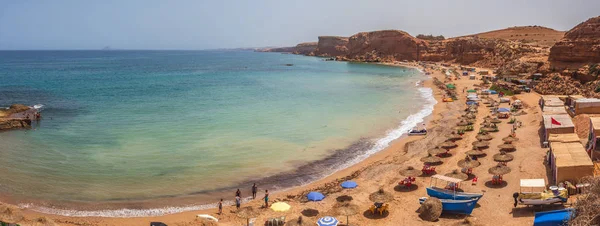 Fas güzel bir yaz gününde Sidi Elbachir Beach