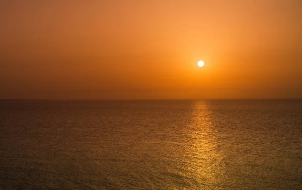 Zonsondergang Boven Middellandse Zee — Stockfoto