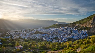 Mavi Şehir Chefchaouen panoraması