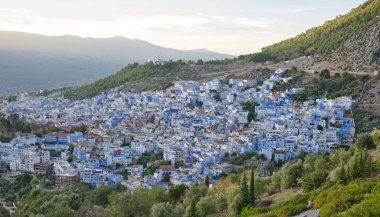 Mavi Şehir Chefchaouen panoraması