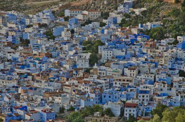 Mavi Şehir Chefchaouen panoraması