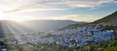 Mavi Şehir Chefchaouen panoraması