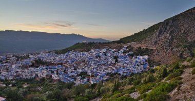 Mavi Şehir Chefchaouen panoraması