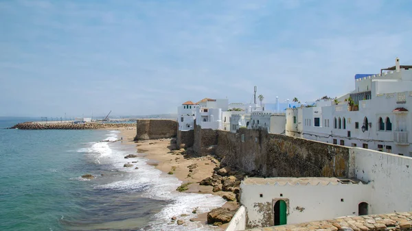 Traditionele Witte Berber Huizen Asilah Marokko Asilah Een Stad Het — Stockfoto