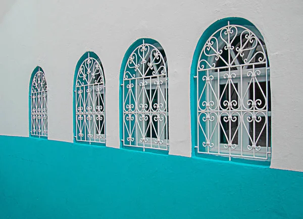 Casas Bereberes Blancas Tradicionales Asilah Marruecos Asilah Una Ciudad Norte — Foto de Stock