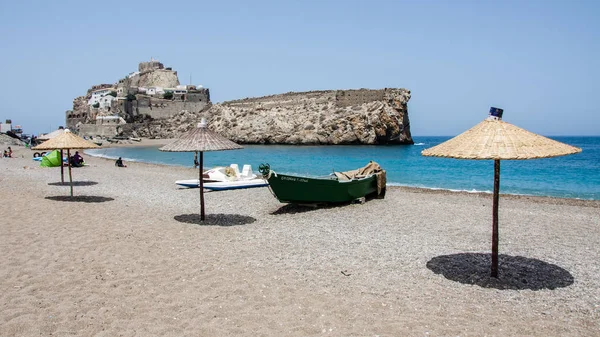 Hoceima Nemzeti Park Bades Strand Bades Sziget — Stock Fotó