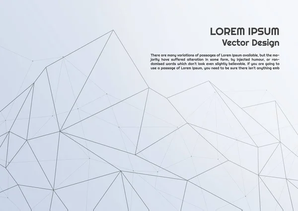 Abstrakt polygon bakgrund struktur linje design modern design — Stock vektor