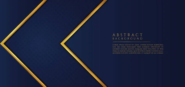 Abstract Luxe Gouden Driehoek Overlappen Laag Patroon Ontwerp Met Ruimte — Stockvector