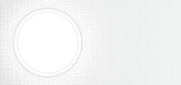 Weiße Abstrakte Halbton Hintergrund Kreis Rahmen Raum Für Inhalte Überlappen — Stockvektor