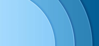 Daire şeklindeki dalga katmanı içerik için mavi renk biçimi tasarladı. vektör illüstrasyonu.