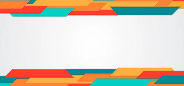 Abstraktes Farbenfrohes Hintergrundtrapez Überschneidet Formgestaltung Mit Raum Für Inhalte Vektorillustration — Stockvektor