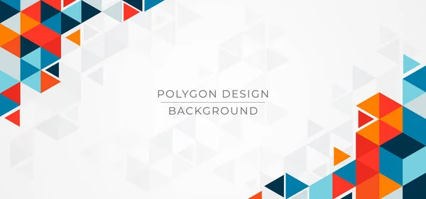 Polygon Buntes Design Dreieck Formmuster Mit Platz Für Inhalte Vektorillustration — Stockvektor