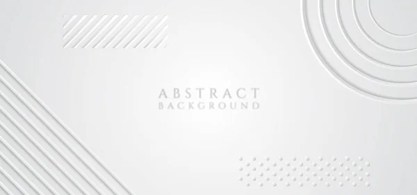 Diseño Geométrico Blanco Línea Fondo Abstracto Patrón Medio Tono Estilo — Vector de stock