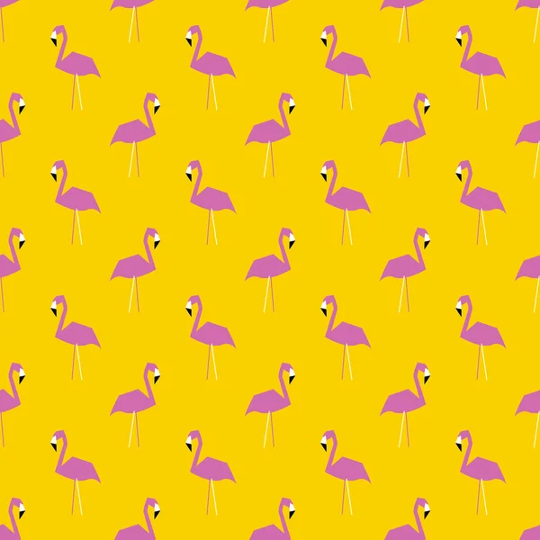 Naadloze Flamingo Patroon Vectorillustratie — Stockvector