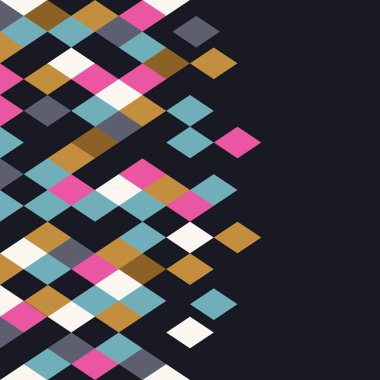 Siyah zemin parlak mozaik doku ile