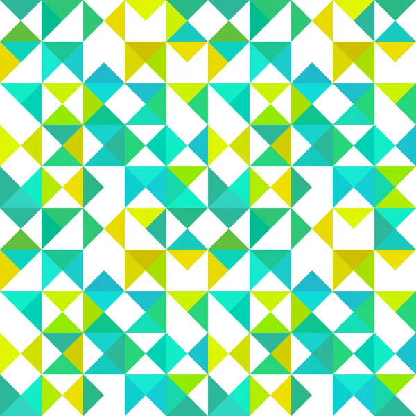 Bright Blue Green Yellow Mosaic Backdrop — Stock Vector