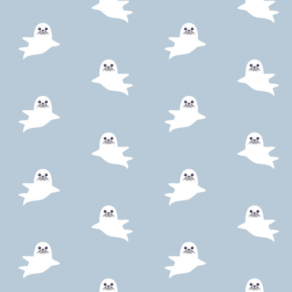 Симпатичные меховые тюлени. Векторная иллюстрация в стиле мультфильма
.