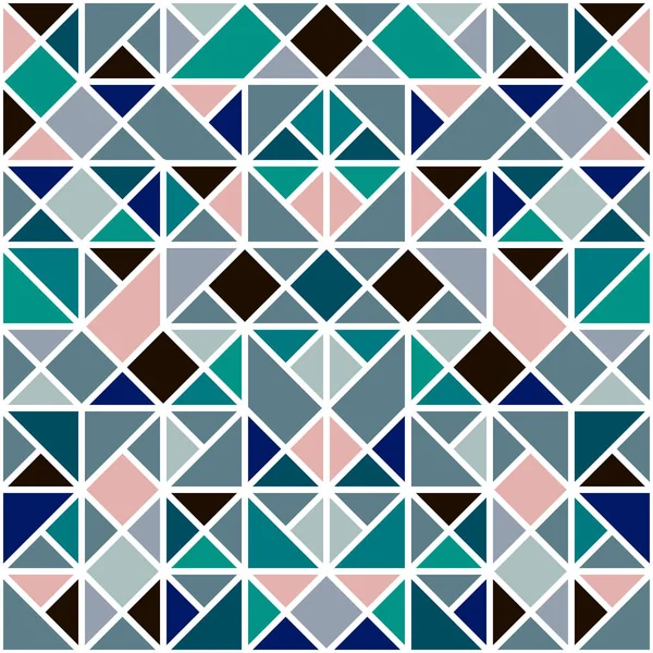 Hintergrund Geometrischer Formen Buntes Mosaikmuster — Stockvektor
