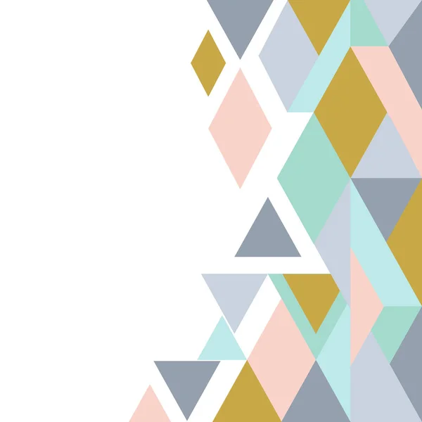 幾何学的図形の背景 カラフルなモザイク パターン — ストックベクタ