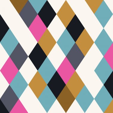 soyut geometrik dikişsiz desen, vektör illüstrasyon