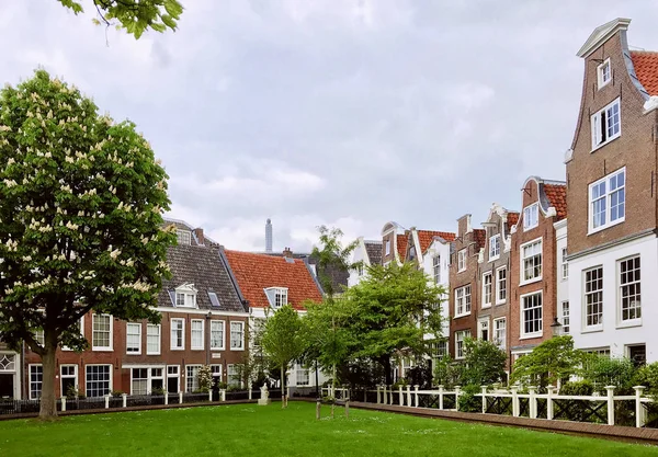 Small courtyard in Amsterdam, the capital of the Netherlands.