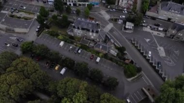 Avranche şehrinin yukarısından, Normandiya, Fransa 14-9-19 Avranches 'dan, Avranches Piskoposu Aziz Aubert tarafından kurulan Mont Saint-Michel' i görmek mümkündür.