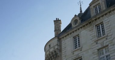 Eski kale bacası, Le Lude kalesi, Chateau du Lude, Loire vadisi, Le Lude, Sarthe, Fransa 27 / 2 / 19