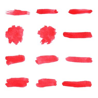 Suluboya fırça dokusu. fırça darbesi tasarım vektör koleksiyonları