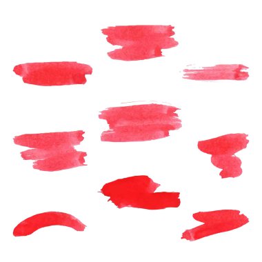 Suluboya fırça dokusu. fırça darbesi tasarım vektör koleksiyonları