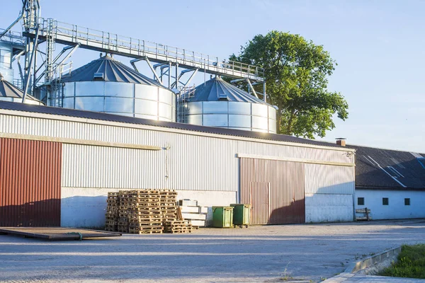 Agricultural Equipment Granary Close Latvia — Stock Photo, Image