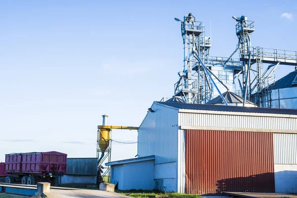 Agricultural Equipment Granary Close Latvia — Stock Photo, Image