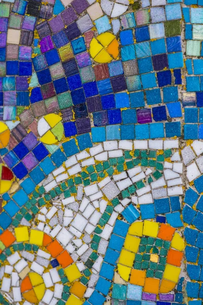 Colorful mosaic texture close-up