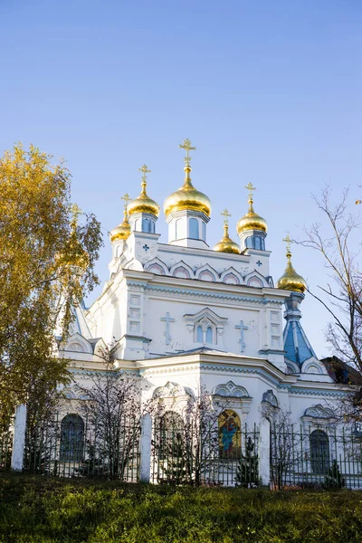 Une Église Orthodoxe Daugavpils Lettonie — Photo