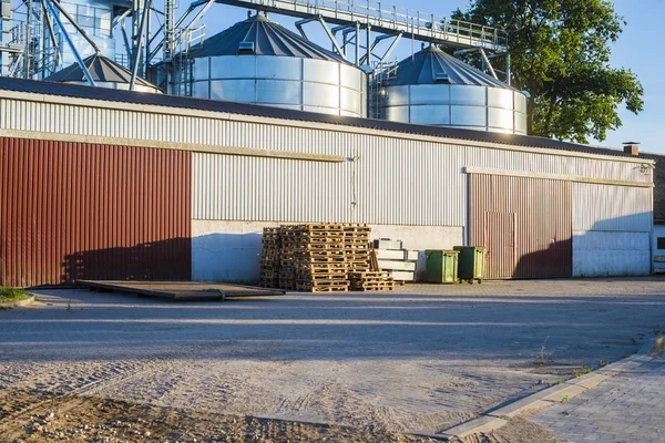Mezőgazdasági Felszerelések Magtár Közelről Lettország — Stock Fotó
