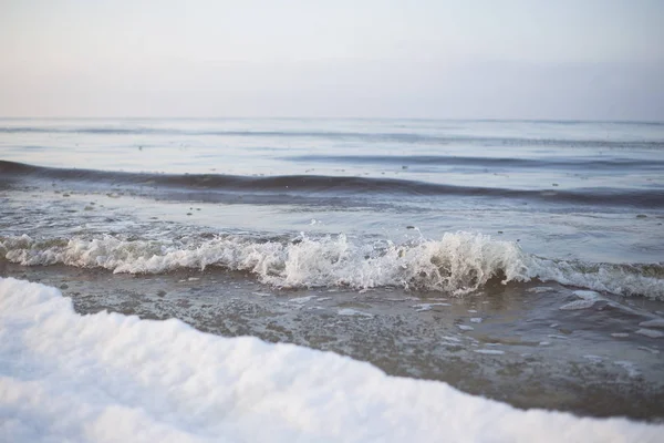 Cold waves of the Baltic sea, Latvia