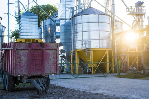 Matériel Agricole Gros Plan Des Greniers Lettonie — Photo