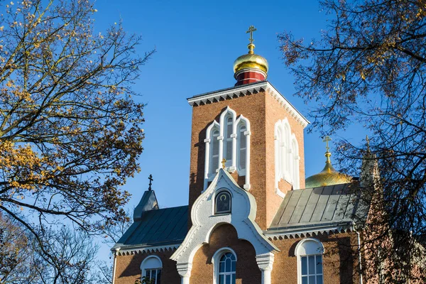 拉脱维亚陶格夫匹尔斯的正统教会 — 图库照片