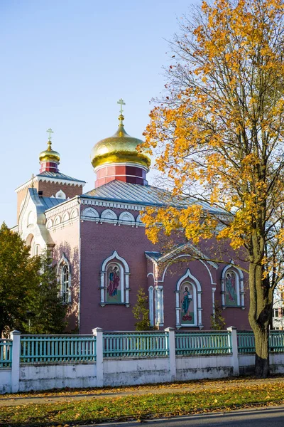 Una Chiesa Ortodossa Daugavpils Lettonia — Foto Stock