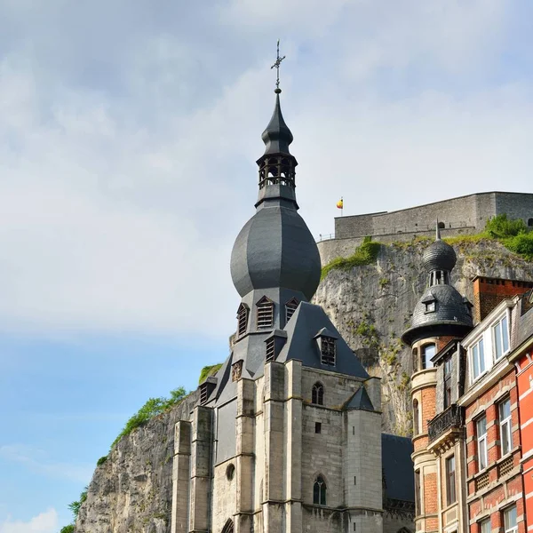 Antigua Iglesia Pequeña Ciudad Dinant Bélgica — Foto de Stock