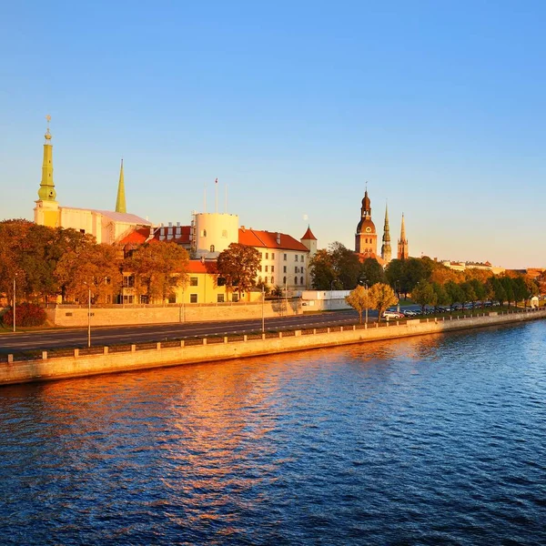 View Seafront River Riga Latvia — Stock Photo, Image