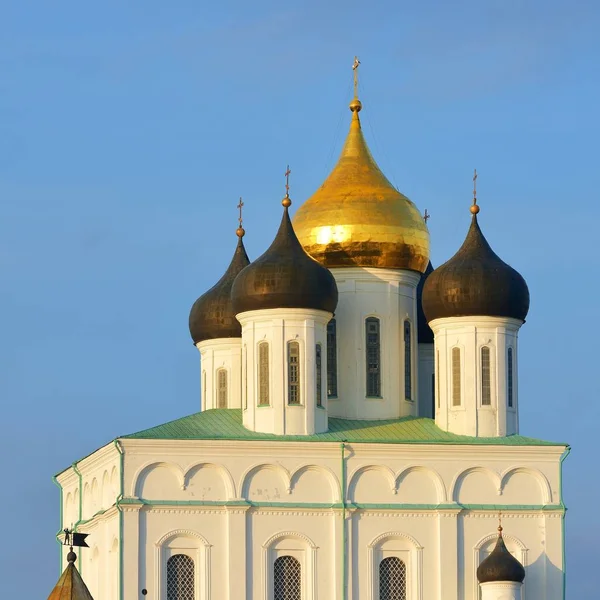 Vista Igreja Cristianismo Pskov Rússia — Fotografia de Stock