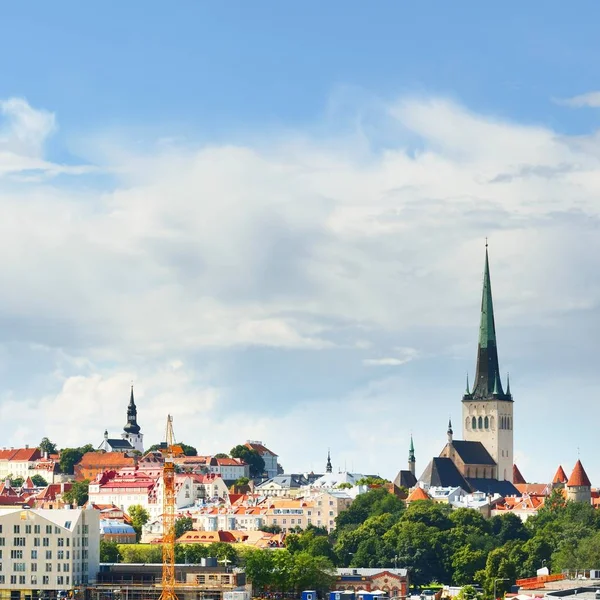 Panoramatický Pohled Starého Města Tallinn Estonsko — Stock fotografie