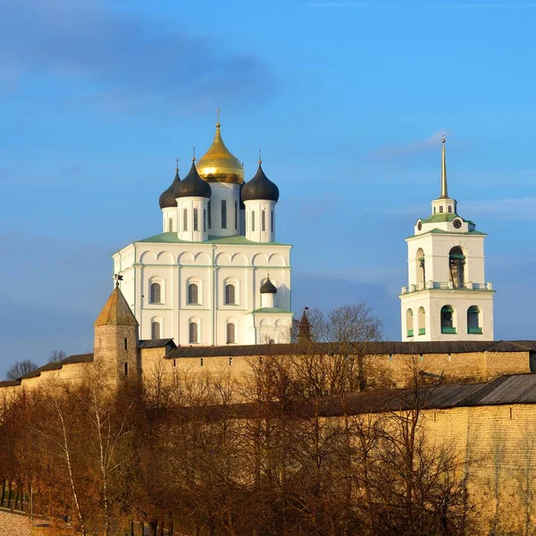 Vista Igreja Cristianismo Pskov Rússia — Fotografia de Stock