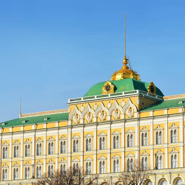 Malebný Pohled Velkého Paláce Kreml Moskvě — Stock fotografie