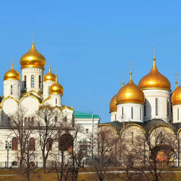 View Dormition Cathedral Cathedral Annunciation Moscow — Stock Photo, Image